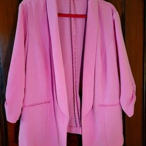 Maurices plus 2 hot pink blazer